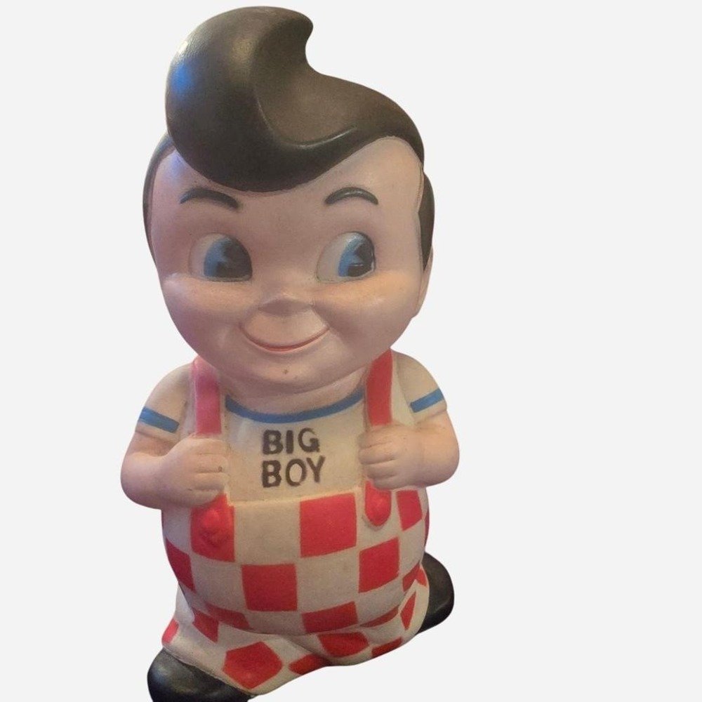 1950s Big Boy bank, 5.5"‎ tall, in white and red